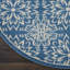 Tapis floral ivoire / bleu Yurig-388936943