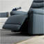Fauteuil inclinable et pivotant avec repose-pieds manuel Global Home en saphir d'Oslo-1013505733