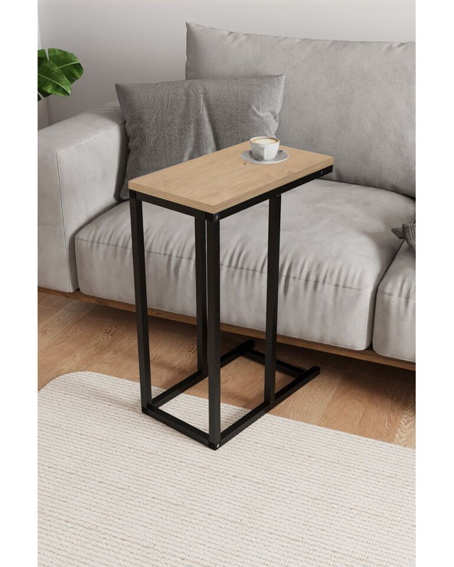 Ajamu Solid Wood C Table End Table, Sapphire Oak