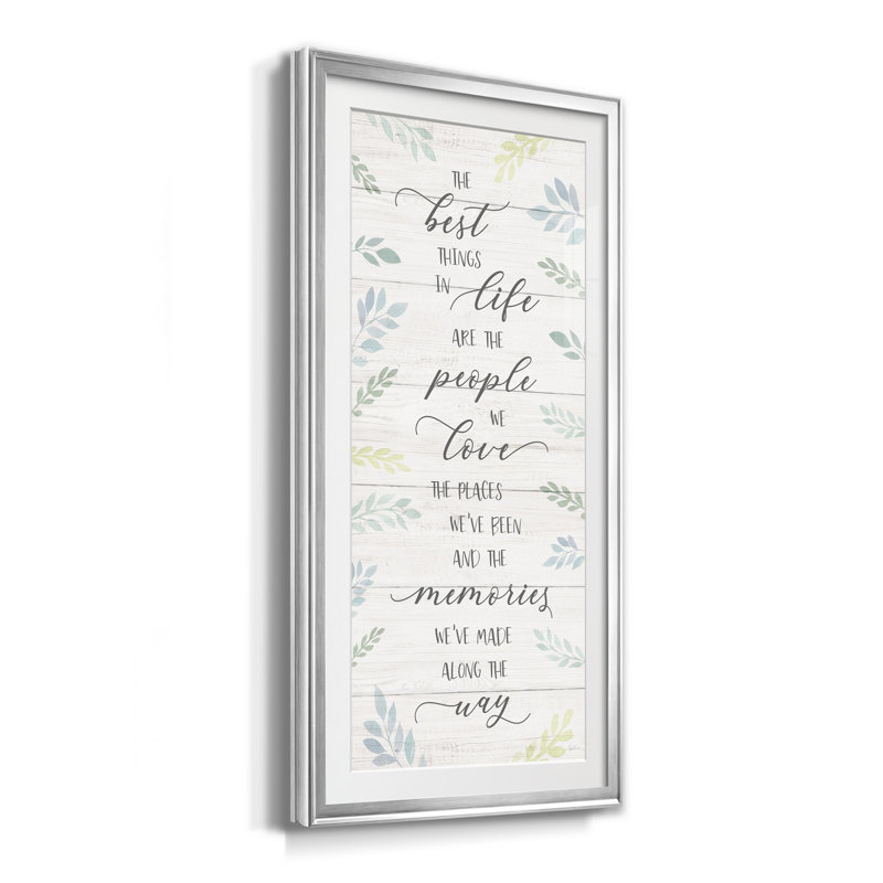 Best Things - Print, Argent, H 10,5 po x l 18,5 po x P 1,5 po