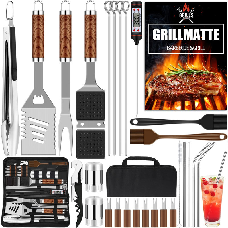 Stainless Steel Dishwasher Safe Grilling Tool Set