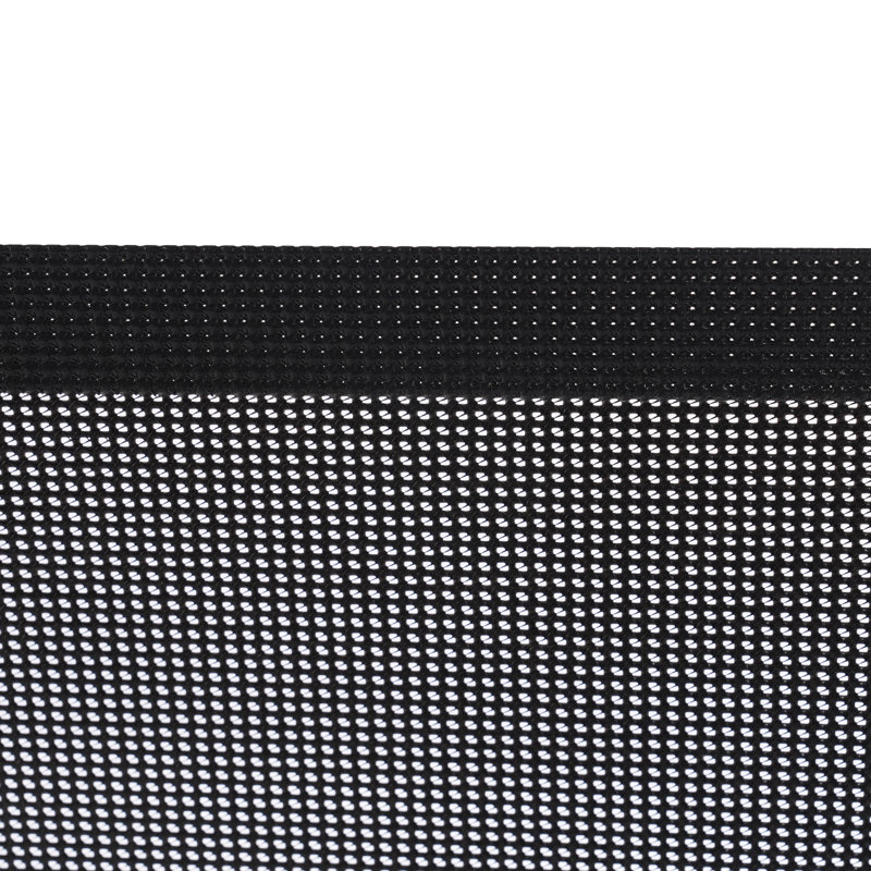 Barrière escamotable très haute 33,85 po, Noir, 118"