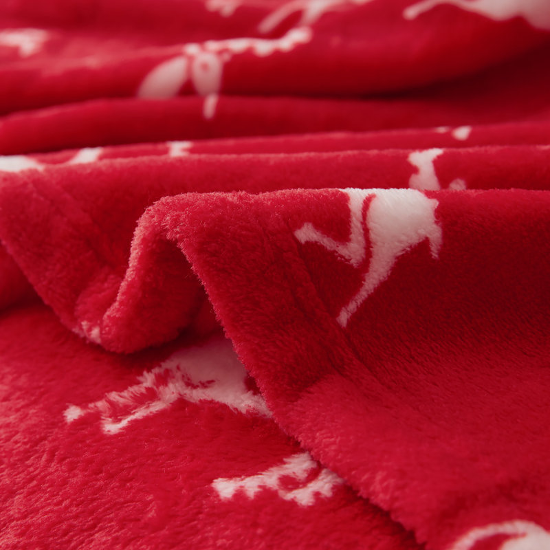 Couverture , L 50 po x L 60 po, Rouge