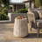 Outdoor Cleme Carved Side Table