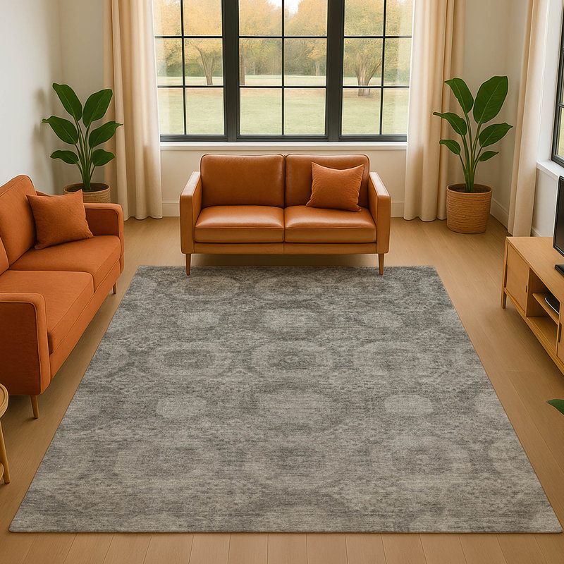 Premium Machine Washable Alaina AMF1925 Panels Rug, Rectangle 8' x 10'