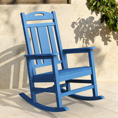 Outdoor Patio HDPE Rocking Adirondack Chair