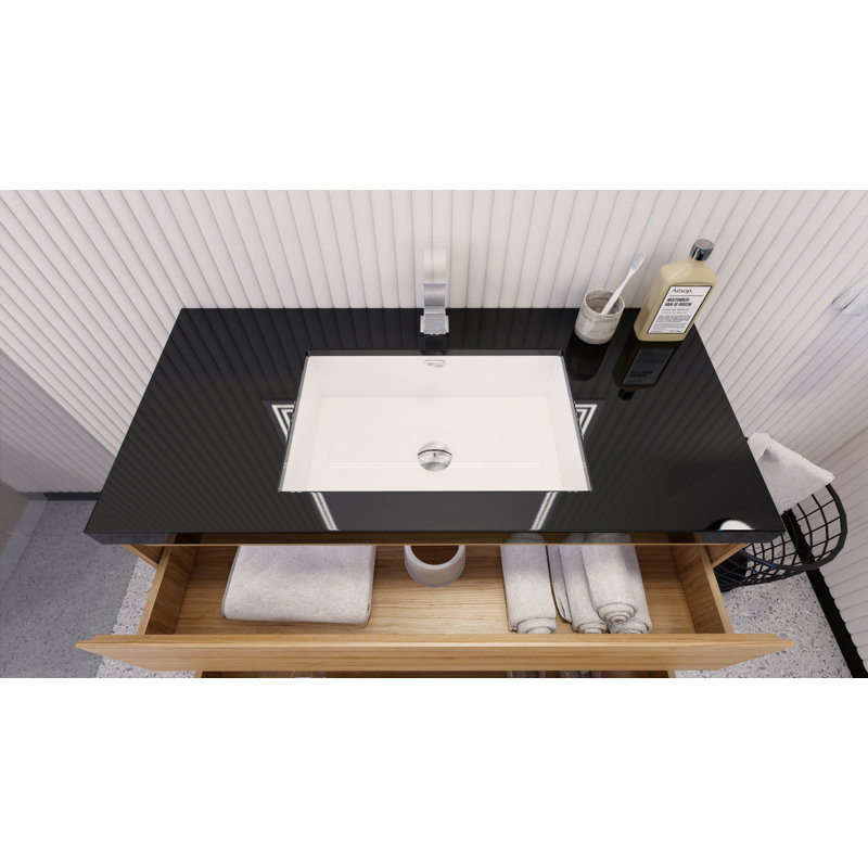 Base de meuble-lavabo Reyes, Chêne naturel
