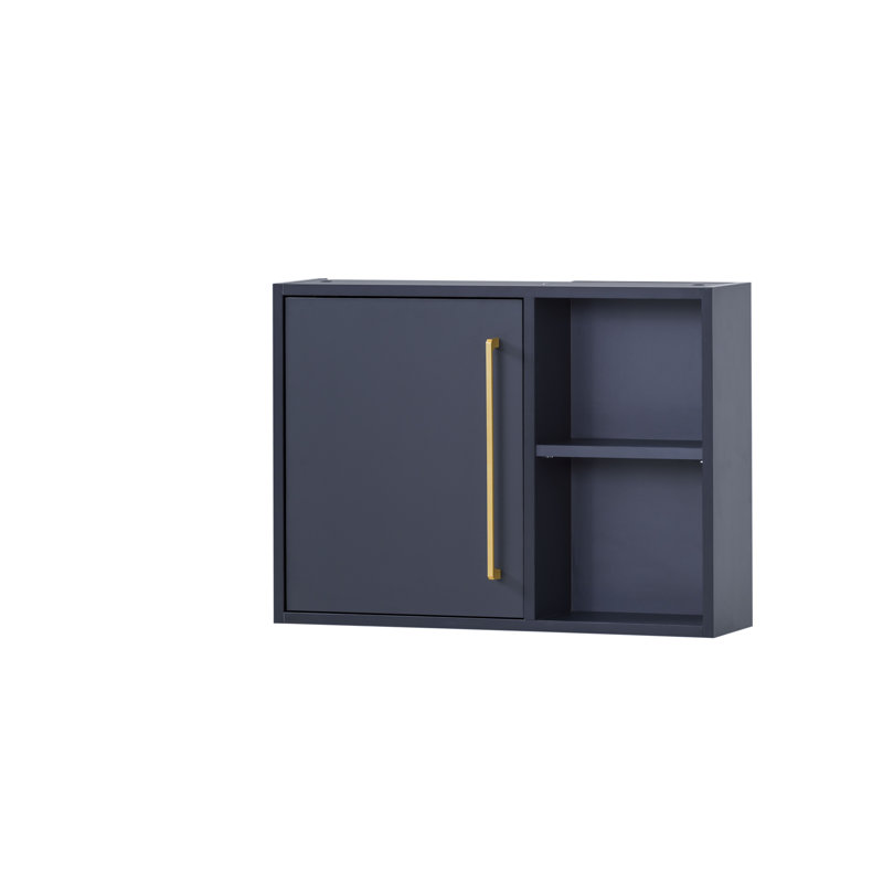 Bansil Wall Bathroom Cabinet, Dark Blue