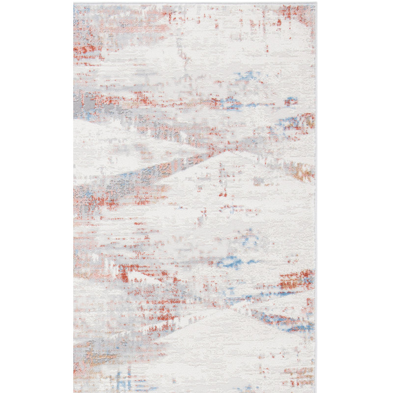 Amelia Cotton Geometric Rug, Square 6'7"