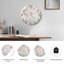 Horloge murale décorative en verre Cherry Blossom-1461137598