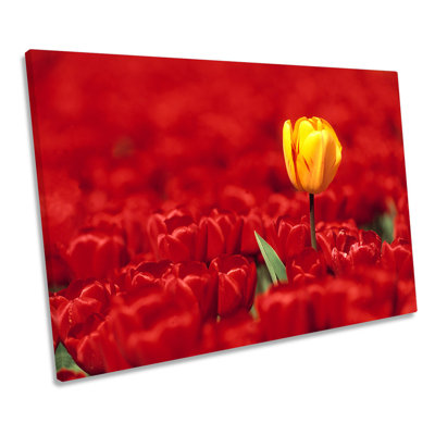 Tulips Flowers - Wrapped Canvas Print