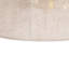 Plafonnier semi-encastré à 2 lampes en tissu