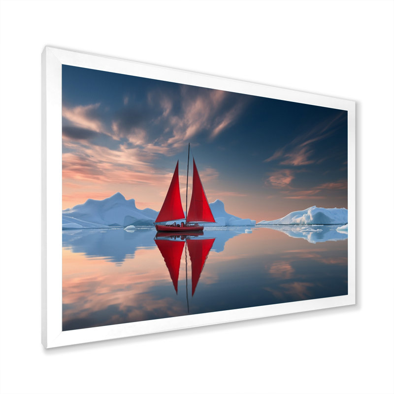 Altemos - reproduction sur toile, H 12 po x l 20 po x P 1 po, Cadre simple blanc