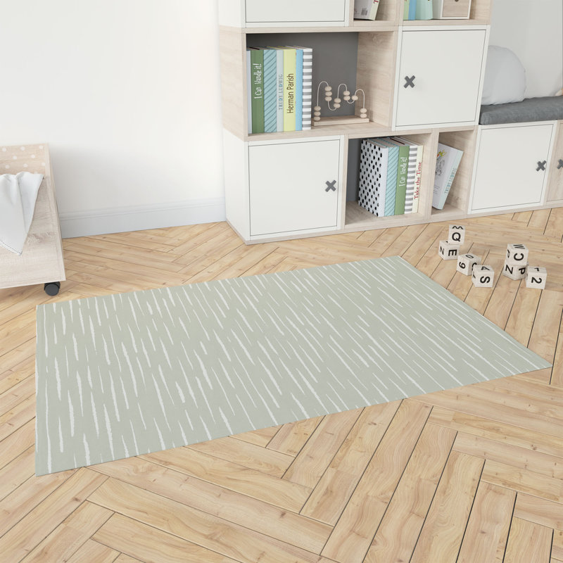 Lak Kids Play Mat, Rectangle 3' x 5', Light Green