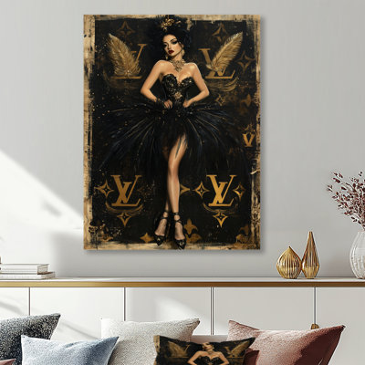 Feathers and Gowns Makes The World Go Round - Décoration murale femme cabaret