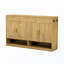 Buffet 4 portes avec tablette réglable et rangement ouvert-1666188923
