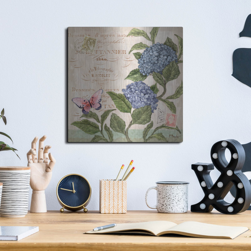 «Parisian Hydrangeas II» par Paul Brent, H 12 po x l 12 po