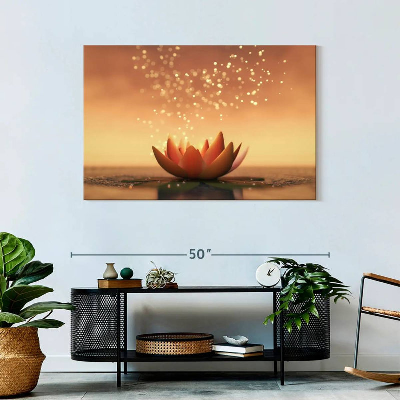 Nénuphar magique, H 30 po x l 45 po