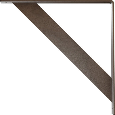 2"W x 20"D x 20"H Traditional Steel Bracket, Hammered Brown