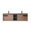 Ensemble de meuble-lavabo double mural 72 po Breckan