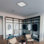1-Light 12"W Indoor Brushed Nickel Integrated LED Square Flush Mount with White Acrylic Lens