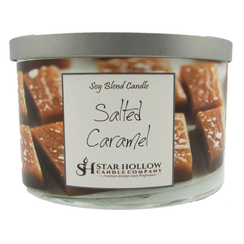 Bougie en pot de caramel en saumure, H 58,5 po x l 4,25 po x P 4,25 po