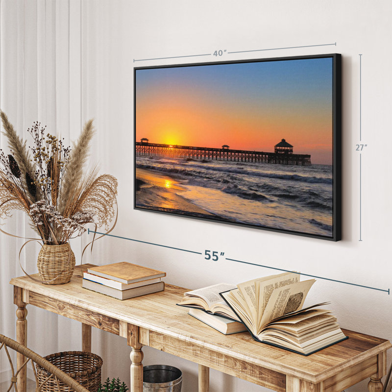 «Folly Beach», reproduction sur toile, H 27 po x l 40 po