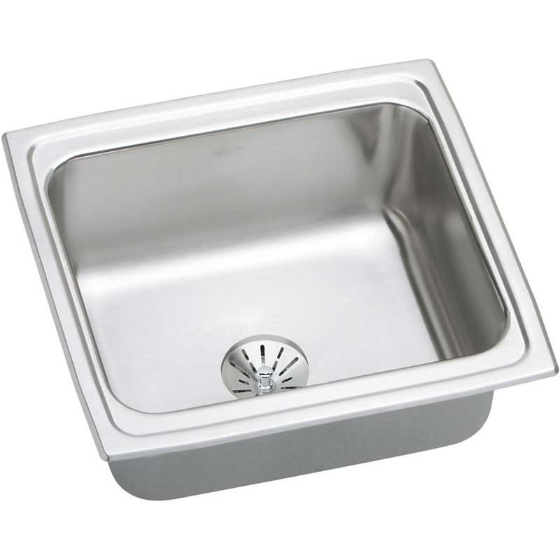 Évier de cuisine à montage supérieur avec drain Lustertone