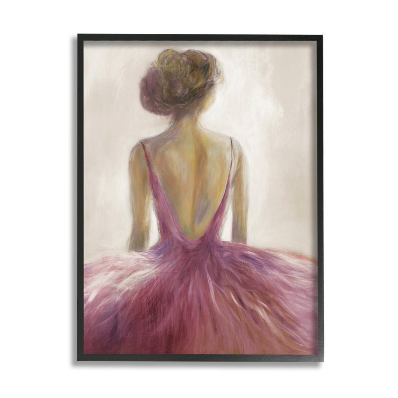 Ballerine tutu, danseuse, H 36 po x l 48 po x P 1,5 po, Toile tendue