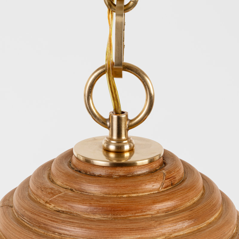Emerson 1 - Light Pendant, Natural, Hand Rubbed Antique Brass