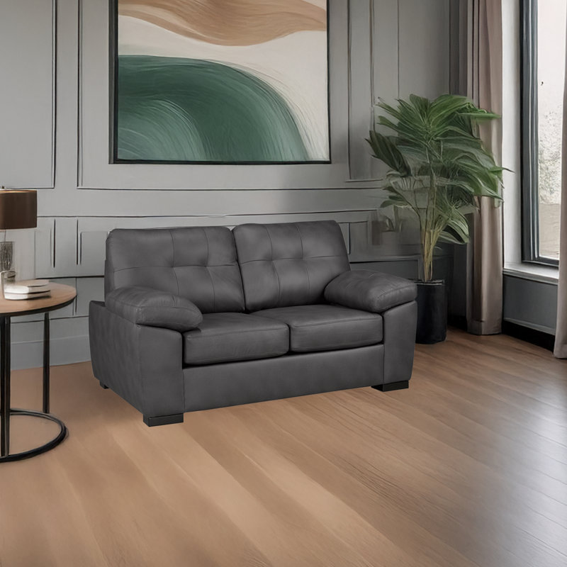 Canapé Baynes, Gris anthracite, H 38 po x l 64 po x P 38 po, 2
