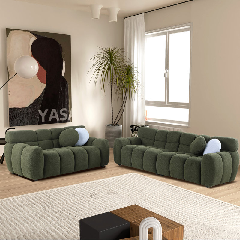 Kieayla 86.61'' Upholstered Boucle Sofa | Modern Comfort