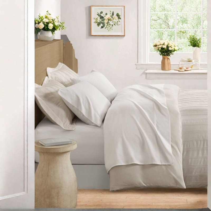 Premium Bedding Sets, Polyester Full Size Modern Neutral Home Comfort