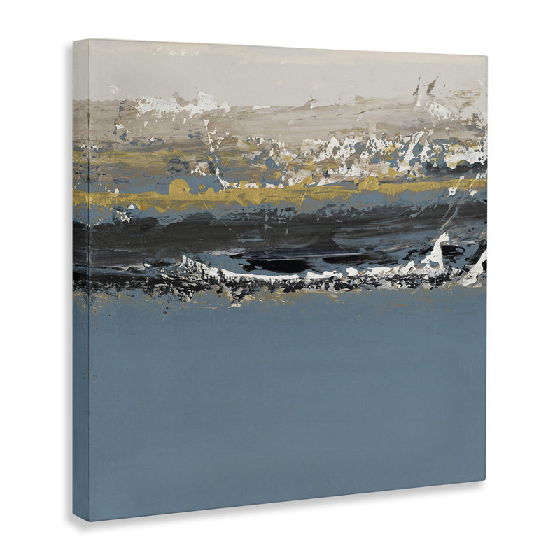 «Paint Streaked Abstraction», art mural sur toile par Patricia Pinto, H 24 po x l 24 po