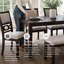 Table de salle à manger Leangelo, 4 chaises et banc (ensemble de 6)-95210596-95210595-95210594