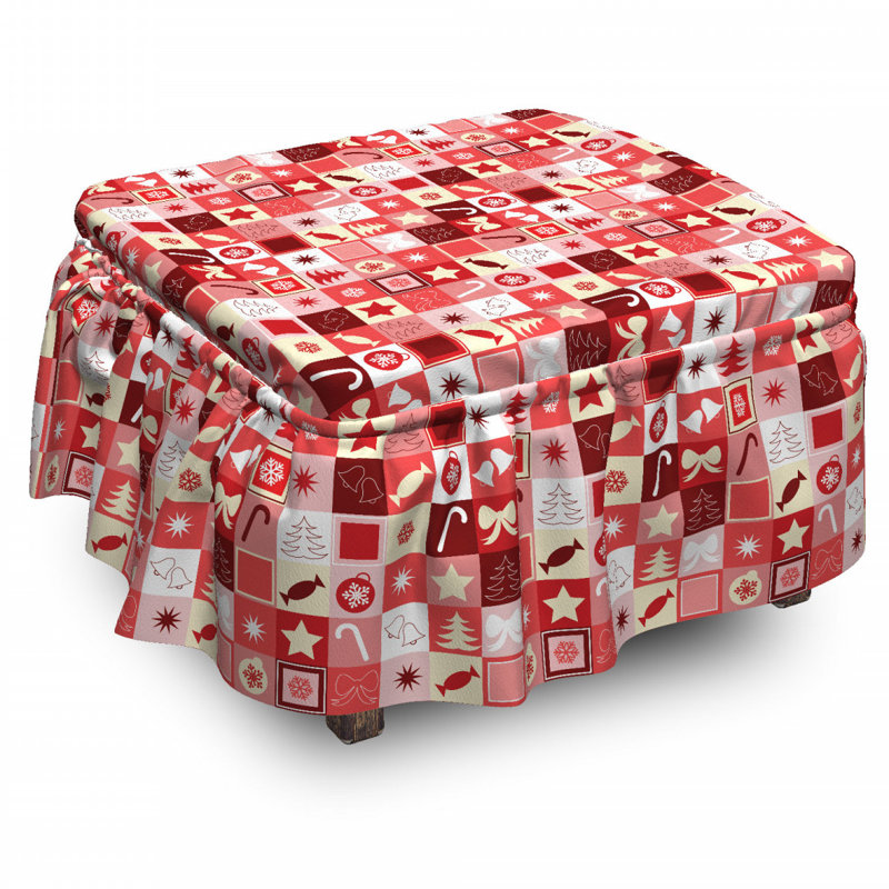 Box Cushion Ottoman Slipcover