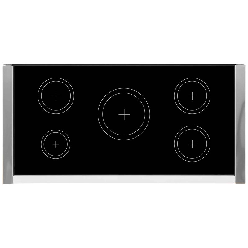 AGA Mercury 48"W. 6 Cu.Ft. Freestanding Induction Convection Range with Brushed Nickel Trim, Induction, White