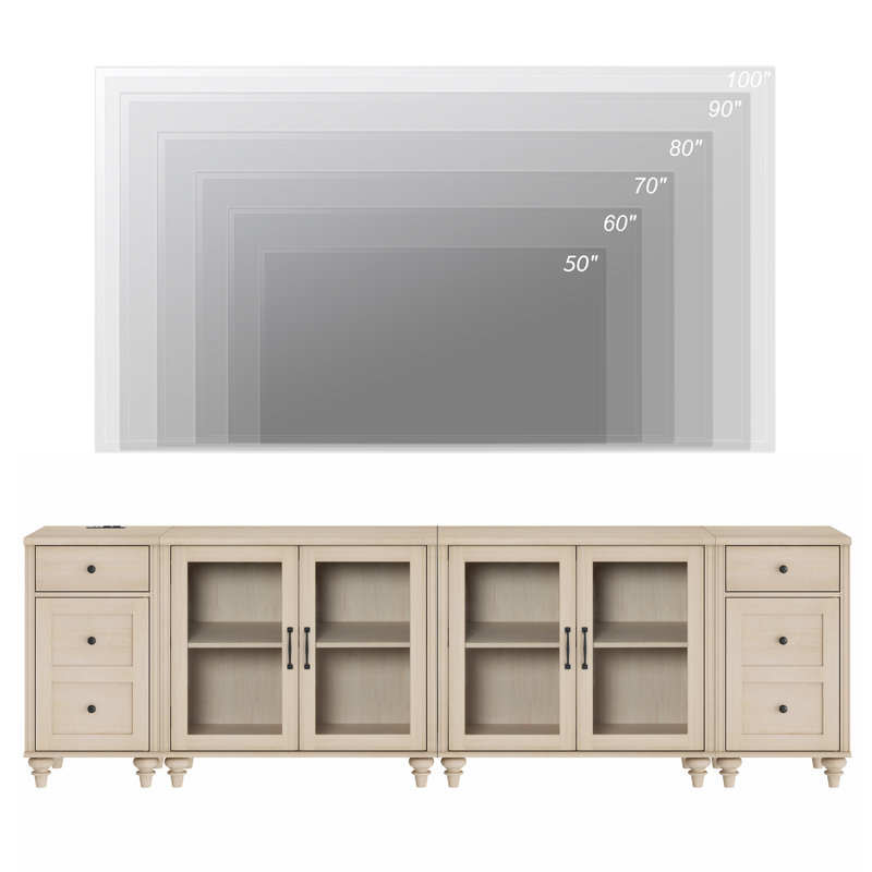 Scarlett TV Stand for TVs up to 85", Beige