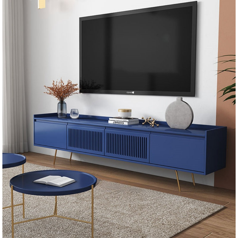 Meuble télé simple Creative Simple, Bleu