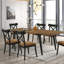 Chaise d'appoint brune et noire (ensemble de 2)