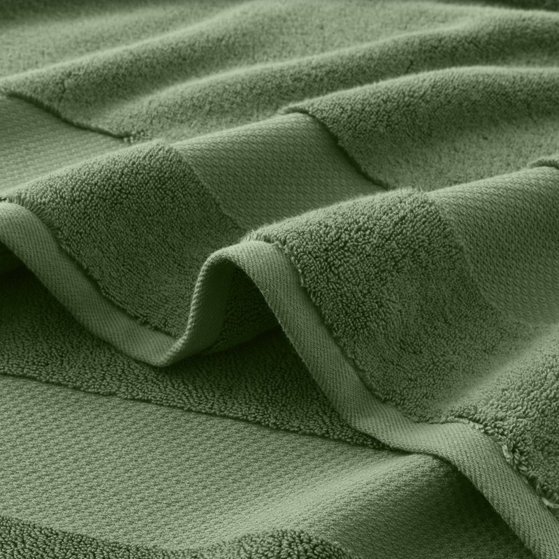 Ensemble de serviettes surdimensionnées 100% coton Turkish, Vert, Ensemble de serviettes 6 pièces