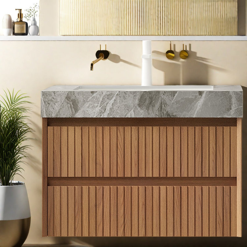 Meuble-lavabo moderne avec rangement