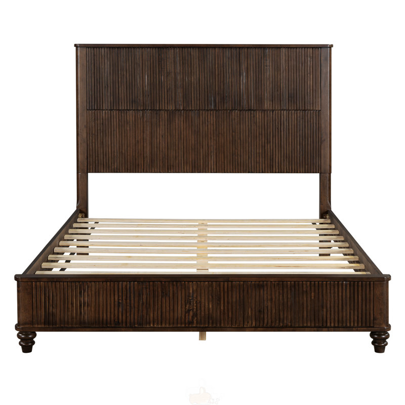 Base de lit en bois massif
