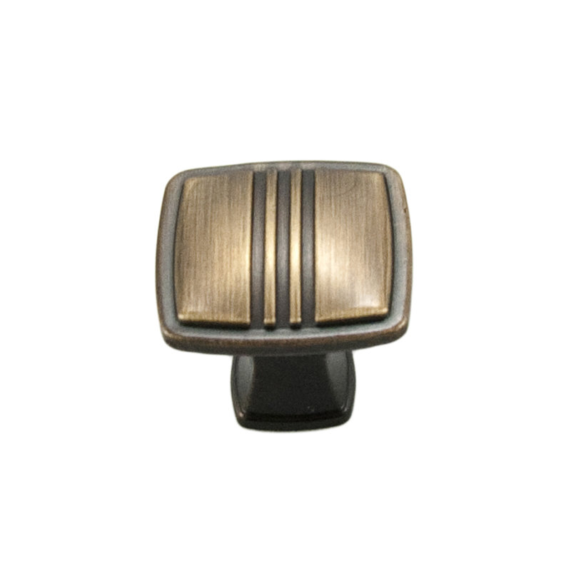 Alder Square Knob, Brushed English