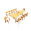 Mas Outdoor 13 - Piece Teak Dining Set
