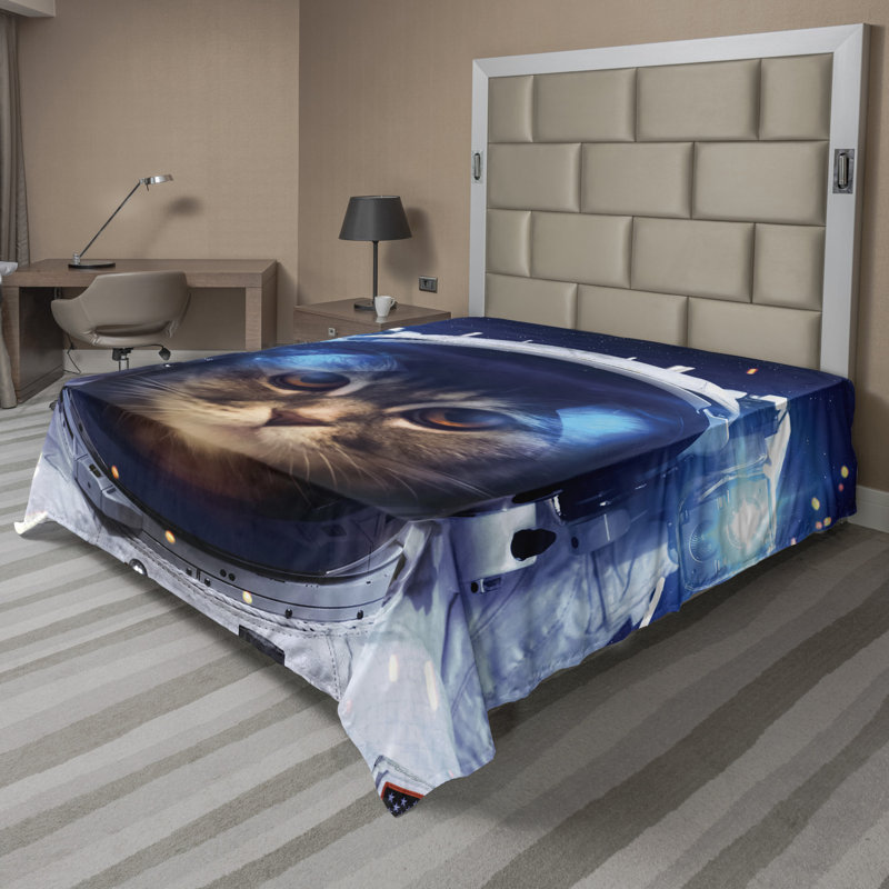 Microfiber No Pattern And Not Solid Color Flat Sheet, King Flat Sheet