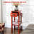 2 Side Table With Drawer In Red, Narrow End For Living & Bedroom. Adds Extra Storage Magazines, Books, Plants, Photos. Elegant Style Suits Any Interior . Constructed From . Features Toppling