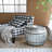22.5x22.5x26" Drum Side Table