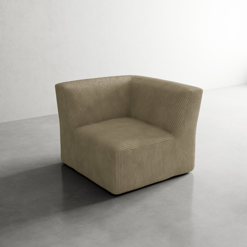 Upholstered Accent Chair, Khaki