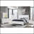 SHAKER  WHITE QUEEN BED WITH LED-1000571126